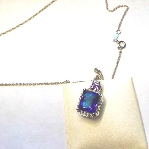 Jewelry - Created Amethyst Pendant